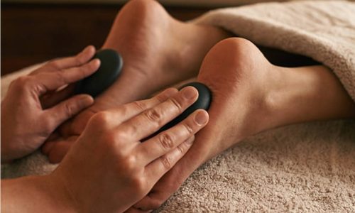 hot stone reflexology